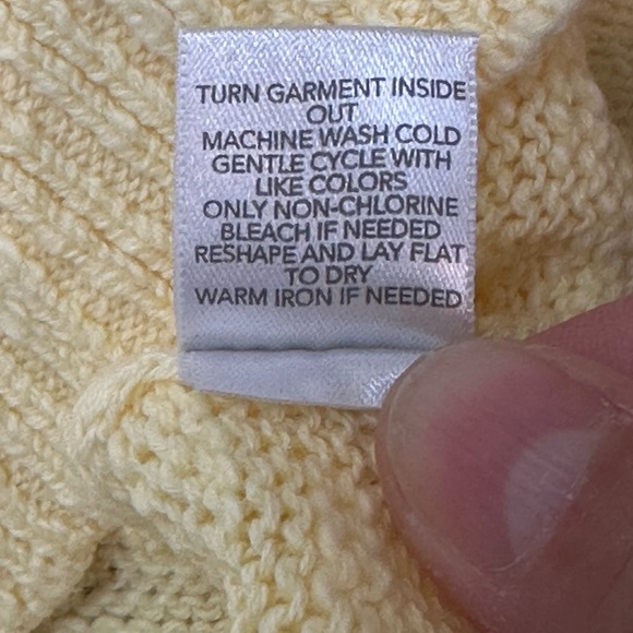 Christopher & Banks Butter Yellow 3/4 Sleeve Top S Soft Lightweight Breathable - Picture 8 of 13